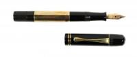No. 111 Black Hard Rubber Fountain Pen, 14K Gold Barrel Band