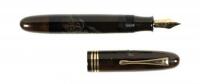 Eagle Over Ocean Maki-e Fountain Pen, Huge, Quite Rare
