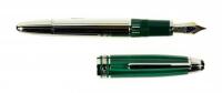 Meisterst&uuml;ck LeGrand Czar Nikolai I Malachite and Platinum Plated Fountain Pen, Large 146 Size