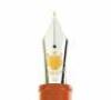 Zitan Precious Wood and Coral Red Ebonite Limited Edition Fountain Pen, Green Jade Clip - 2