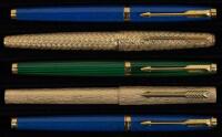 Lot of Five Fountain Pens