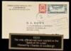 Air mail cover carried by Lindbergh on the Spirit of St. Louis, with stamps & postmarks