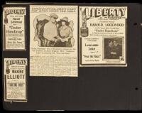 Scrapbook relating to Silent Film Star Harold Lockwood