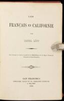 Les Francais en Californie