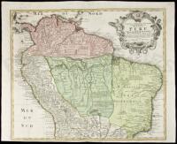 Tabula Americae Specialis Geographica Regni Peru, Brasiliae, Terrae Firmae et Reg. Amazonum...