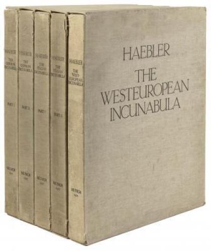 The German Incunabula, The Italian Incunabula, [and] The West European Incunabula