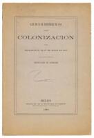 Ley de 15 de diciembre de 1883 sobre colonización y su reglamento de 17 de julio de 1889, con la circular relativa á la importación de animales