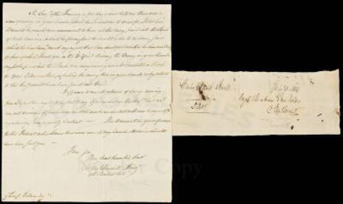 Autograph Letter Signed by Samuel Meredith, first Treasurer of the United States, to Sharp Delany, Collector of Customs in Philadelphia