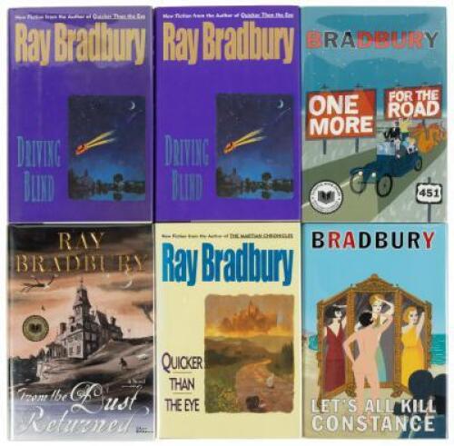 Six signed volumes by Ray Bradbury