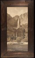 Photograph on board of Yosemite Falls