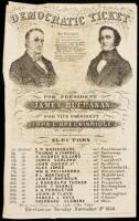 Election ticket issued by the Democratic Party