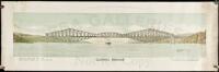 Quebec Bridge - color lithograph design submitted by the St. Lawrence Bridge Company