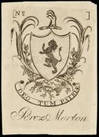 Bookplate for Perez Morton, engraved by Paul Revere