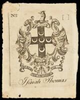 Bookplate of Isaiah Thomas, engraved by Paul Revere