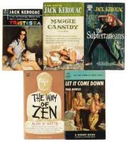 Five Beat Literature titles in wrappers