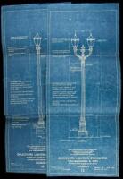 2 Blueprints of Light Fixtures for San Francisco Streets