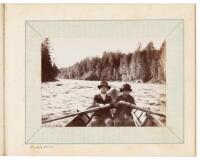 Nineteenth century original photograph album documenting a sporting trip by boat from Finland to Russia