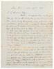 Letter from Craven P. Hester, in San Jose, California, to George Grundy Dunn in Indiana, regarding Hester's financial affairs in Indiana, and events in California