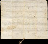 Manuscript Land Grant on Vellum for property in Augusta County, Virginia, signed by William Gooch as Governor of Virginia