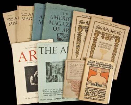 Seventeen issues of American art magazines of various titles