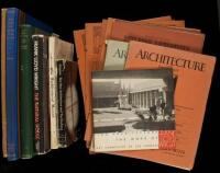 Sixteen volumes or issues of a periodical on architecture