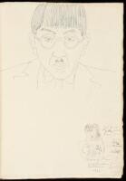 San Francisco autograph album, containing an original self-portrait by Tsugouharu Foujita