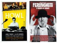 Two film posters signed by Lawrence Ferlinghetti