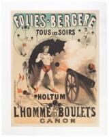 Folies-Berg&egrave;re Tous les Soirs Holtum l'Homme aux Boulets de Canon