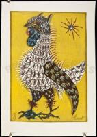 Le Coq-Pecheur - color print