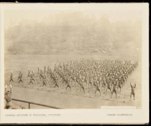 Carnegie Institute Training Detachment National Army - 54 original photographs of the student army in 1918