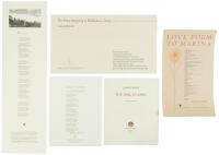 Five broadside poems, three signed