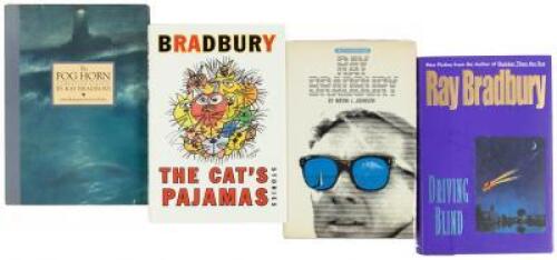 Four volumes signed by Ray Bradbury