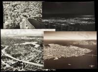 Fourteen gelatin silver aerial photographs of the San Francisco Bay Area