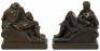 Reclining Grecian nude bookends - 5