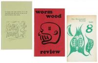 Three issues of the Wormwood Review featuring the work of Charles Bukowski - one signed