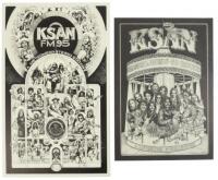 Two KSAN FM 95 posters - one signed