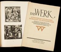Das Werk Schweizerische Monatsschrift f&uuml;r Bildende und Angewandte Kunst - two issues