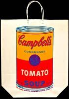 Campbell's Soup Can (Tomato) screenprint on a shopping bag