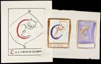 Add-A-Line Alphabet - early studies for the letter C