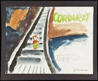 Corduroy - preliminary drawing of cover illustration