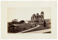 The Golden Gate from Telegraph Hill, San Francisco [with] Residence of D.O. Mills, Milbrae, California