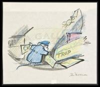 Norman the Doorman - original drawing for page 28
