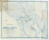 Denny's Pocket Map of Sonoma County, California and portions of Lake, Napa and Marin Counties