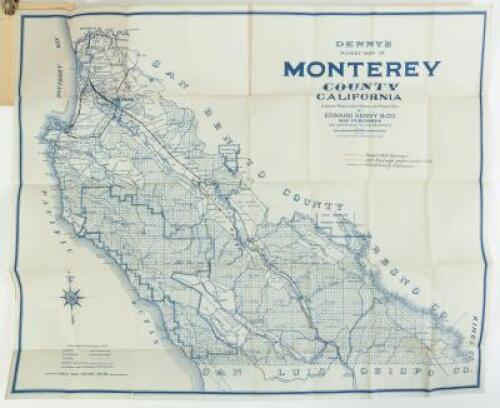 Denny's Pocket Map of Monterey County, California, compiled from latest official and private data