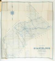 Denny's pocket map of Stanislaus County, California compiled from latest official and private data