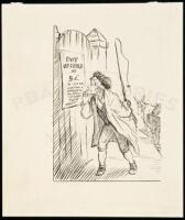 Oliver Twist - original ink drawing