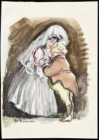 Oliver Twist - original watercolor of the wedding of Rose