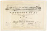 Washington Mills Gloucester N.J. near Philadelphia. David S. Brown & Co. ... Philadelphia, selling agents for the following American cotton and woolen goods