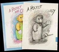 A Pocket for Corduroy - a mock-up and the final edition of an advertising poster