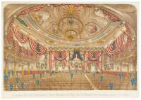 Interior view of Tammany Hall Decorated for the National Convention July 4, 1868